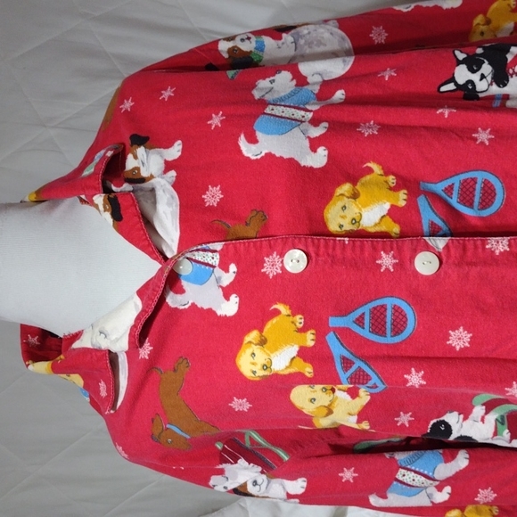 Nick & Nora puppies pajamas, sz large - Picture 2 of 16